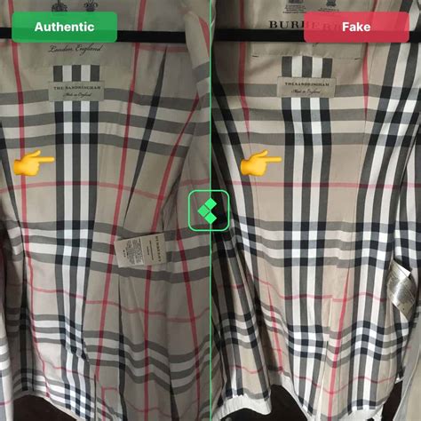 how to spot a fake burberry sport coat|burberry coat false.